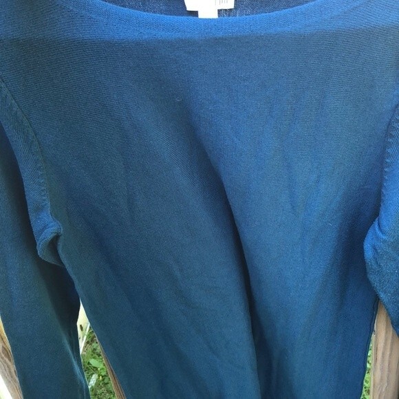 J Jill size small blue/green sweater - Picture 6 of 7